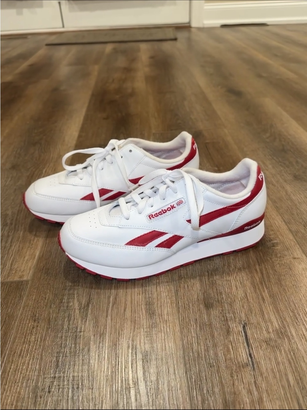 Reebok Sneakers with Red & White Colorway